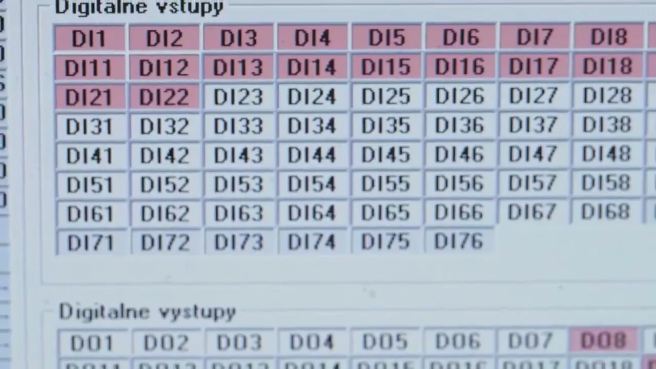 Diagnostika digitálnych vstupov riadiaceho systému